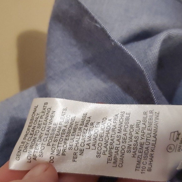 TIBI Chambray Twill Edwardian Top Size 0 - Picture 11 of 11